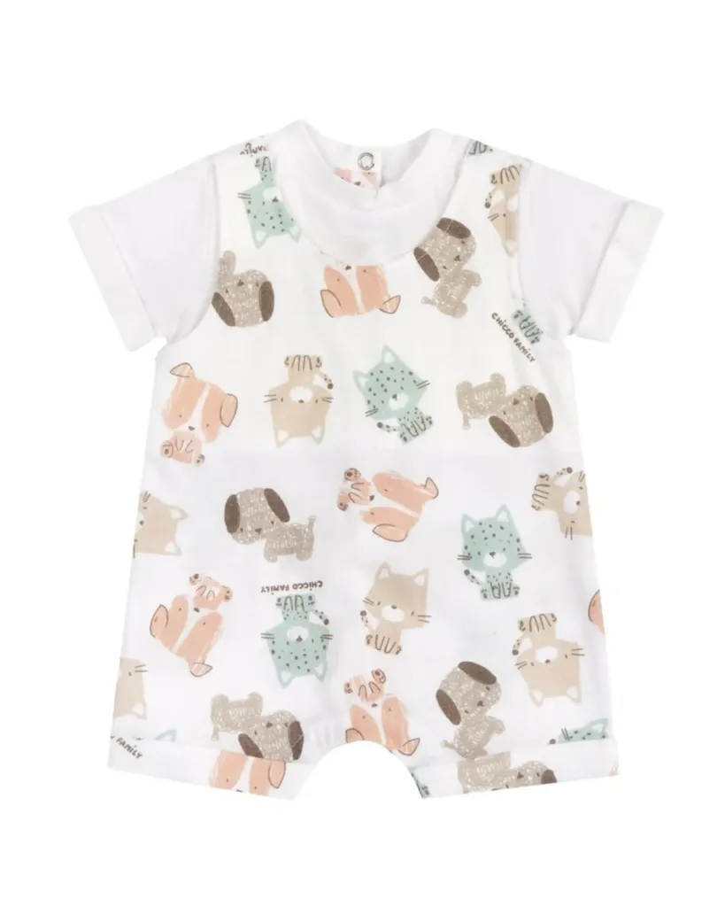 Chicco Kombinezon za bebe Chicco Family, Bijeli
