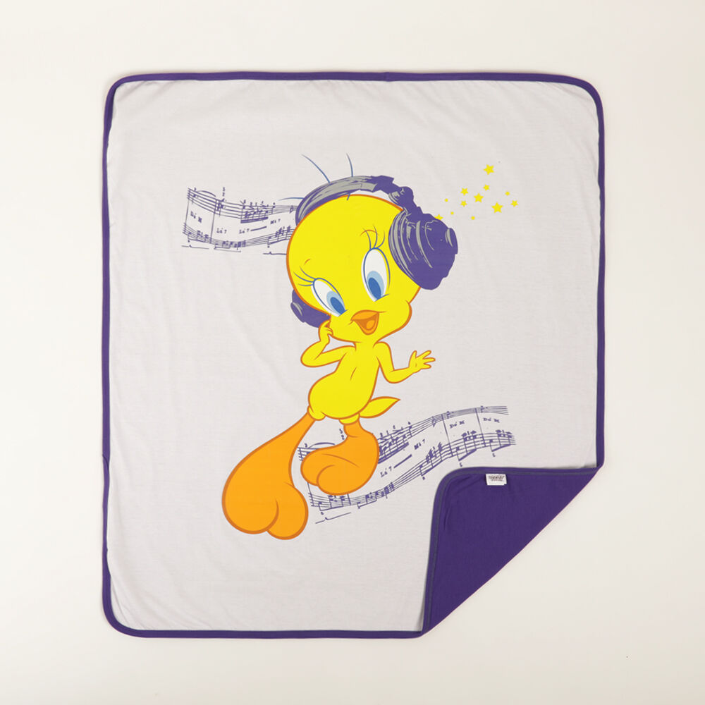 STEFAN pamučni prekrivač interlok za bebe Tweety 80x90 cm