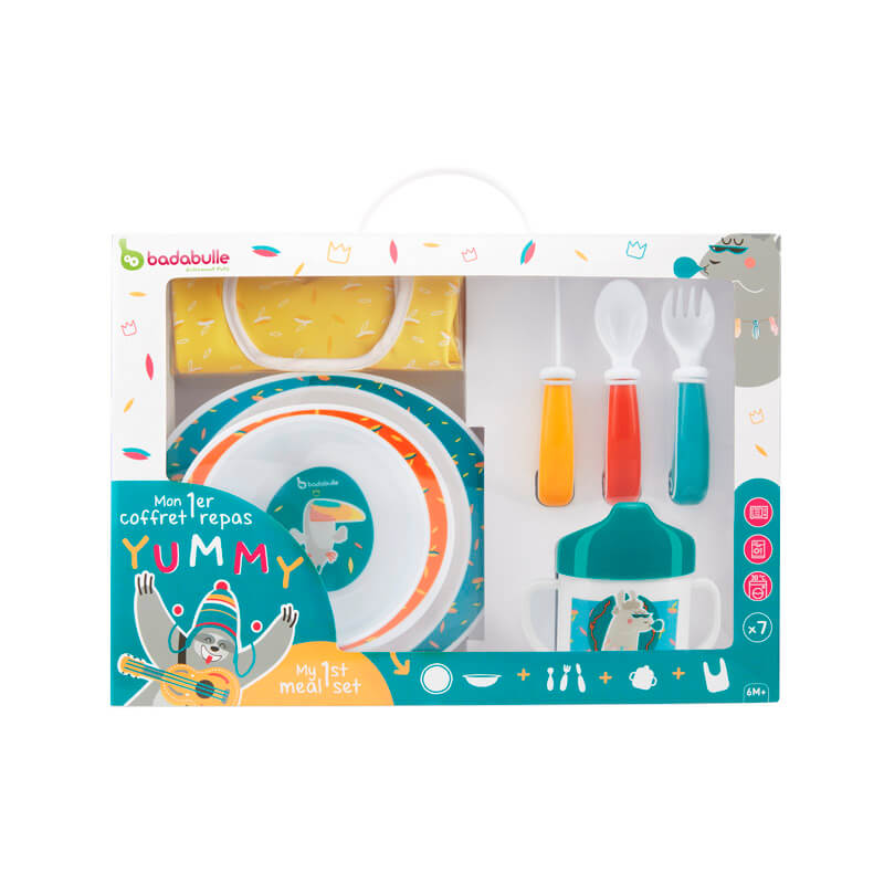 Babymoov Set za hranjenje beba Yummy, 7 delova, Plavi