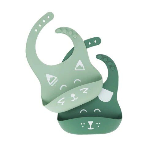 Babymoov Set portikli za bebe Bib'isy, 2 komada, Zeleni