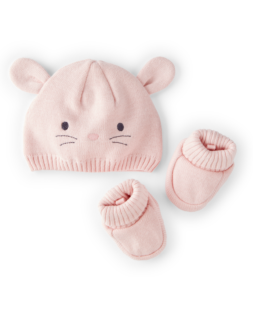 Carters Komplet za bebe, Kapa i Pape, 1T003610, Rozi