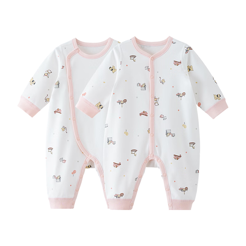 gb Bodi za bebe, 2 komada, Roze-beli