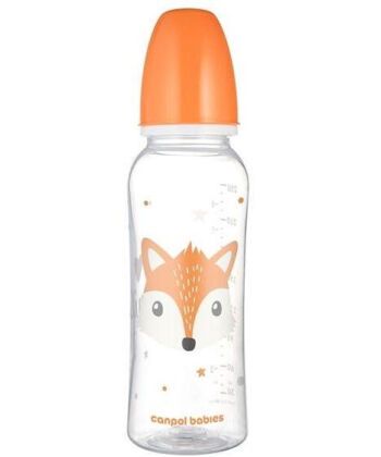 Canpol Babies flašica za bebe Cute Animals 250ml Orange - 11/841
