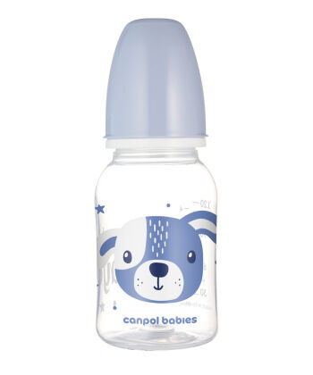Canpol Babies flašica za bebe 120ml Cute animals 11/851 - Blue