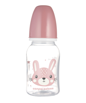 Canpol babies Flašica za bebe Cute Animals 120ml, Roze