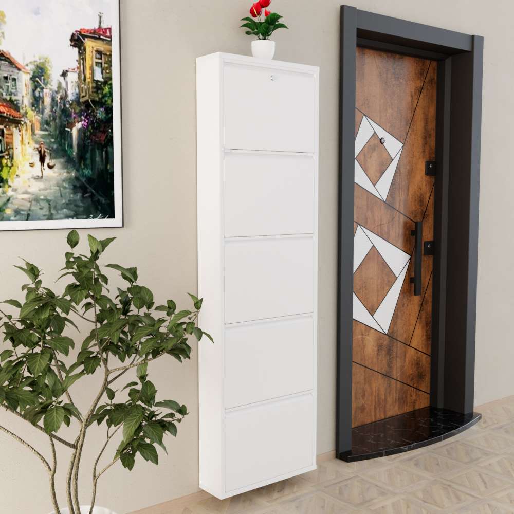 Hanah Home Cipelarnik, 50x169x15 cm, Bijeli