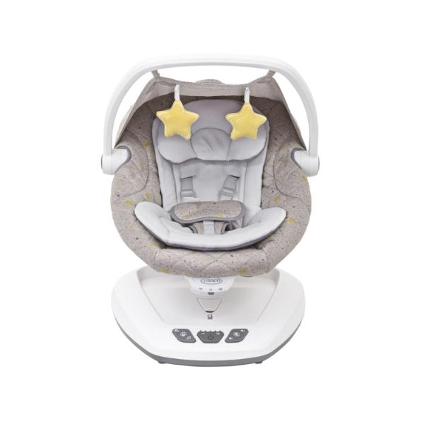 Graco Ljuljaška za bebe Move With Me, 67.5x52.5cm, Sivo-bela