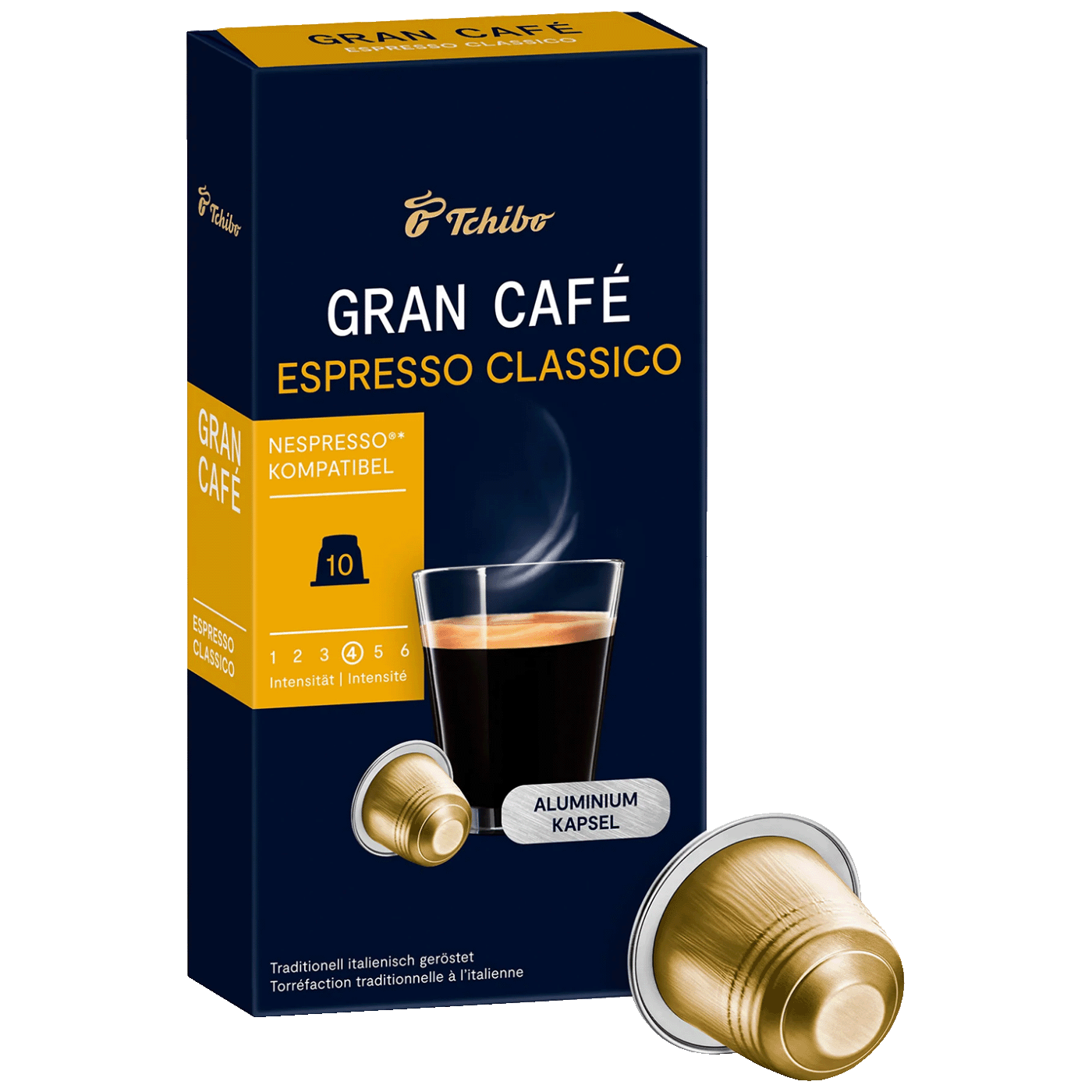 Tchibo Kapsule Gran Café Espresso Classico za Nespresso 10/1, Zlatne