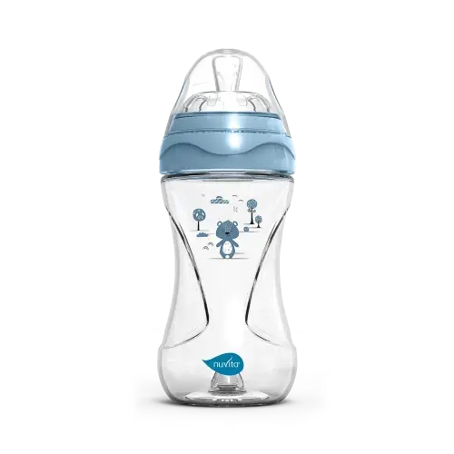 Nuvita Flašica stanklena Anti Colic 250ml, Plava