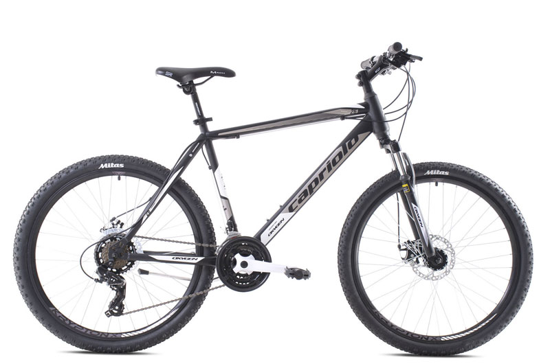 Capriolo Muški bicikl 26"/20" Oxygen Disk, Crno-Sivi
