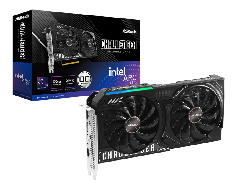 ASRock Grafička kartica Intel Arc B580 Challenger 192-bit GDDR6 12GB OC | Ananas