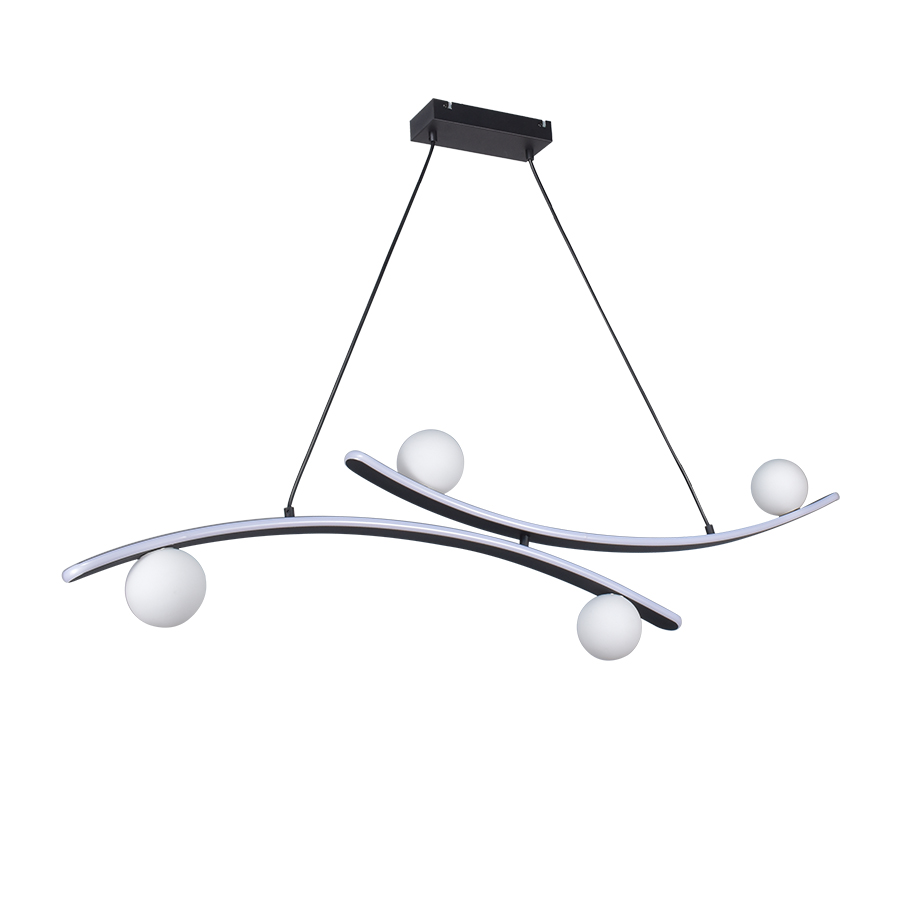 MASS-light Luster LED Mecartney ML-240842004-4P, 40W, Crni