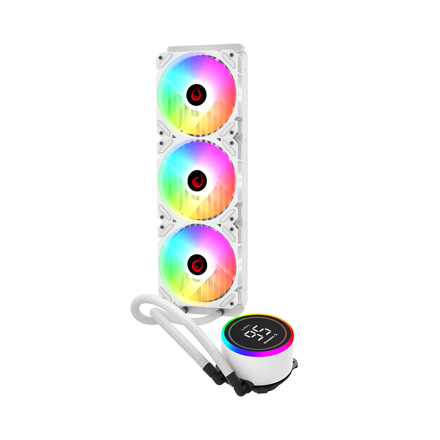 Rampage CPU hladnjak AIO Liquid Helios C17 40918, 12cm, Fan Temperature Display, Intel LGA1700/AMD AM5 ARGB, 360mm, Liquid Cooling CPU Fan
