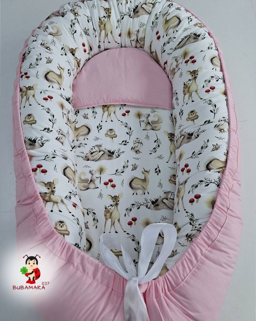 Bubamara037 Gnezdo za bebe Šumske životinje, Roze