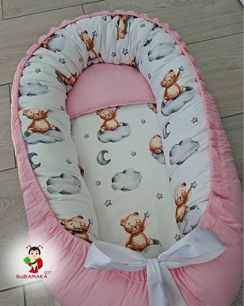 Bubamara037 Gnezdo za bebe Meda na oblaku, Roze