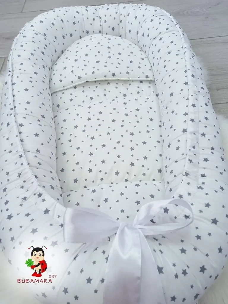 Bubamara037 Gnezdo za bebe Zvezdice, Belo