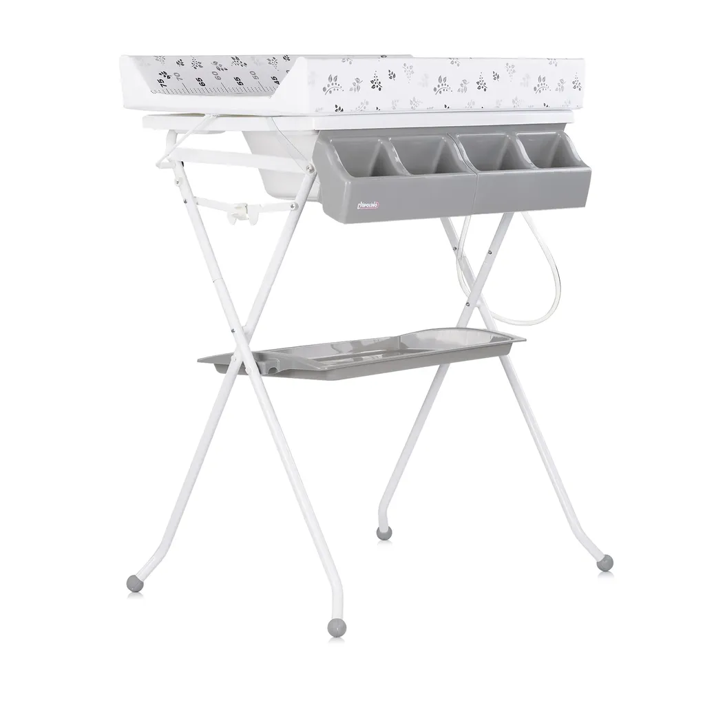 Chipolino Kadica sa stalkom i podlogom za presvlačenje Aqua giraffe, 2u1, Siva