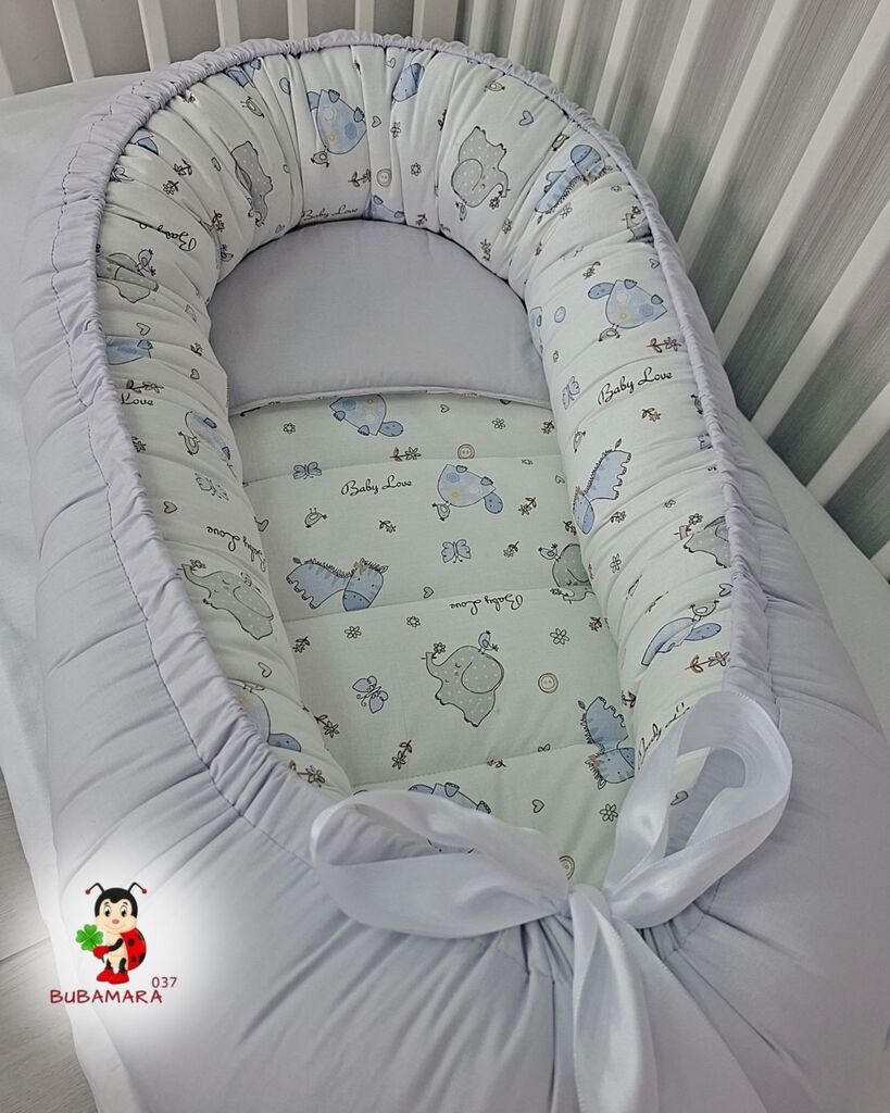 Bubamara037 Gnezdo za bebe Slonići, Svetlosivo