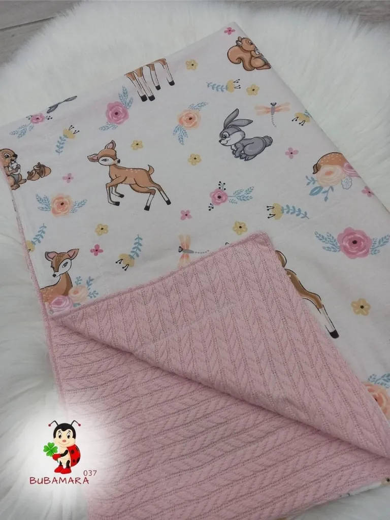 Bubamara037 Pokrivač za bebe, Svetloroze