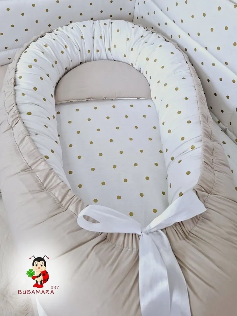 Bubamara037 Gnezdo za bebe Zlatne tufne, Bež