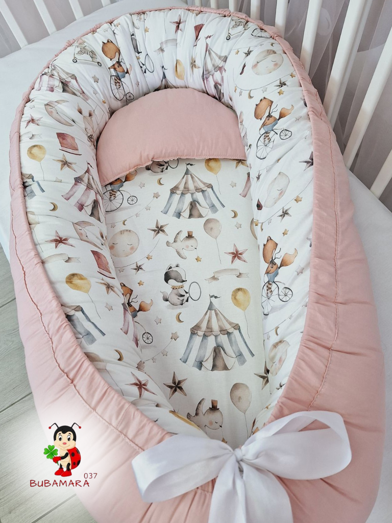 Bubamara037 Gnezdo za bebe Cirkus, Roze