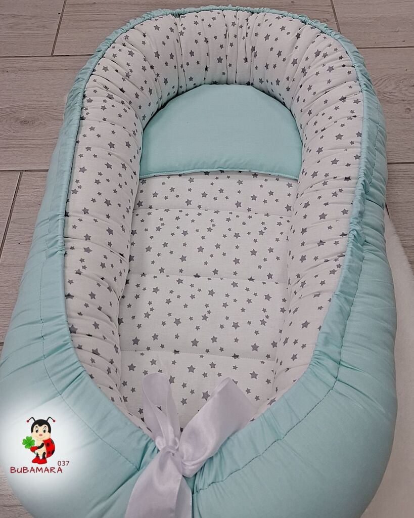 Bubamara037 Gnezdo za bebe Sive zvezdice, Menta