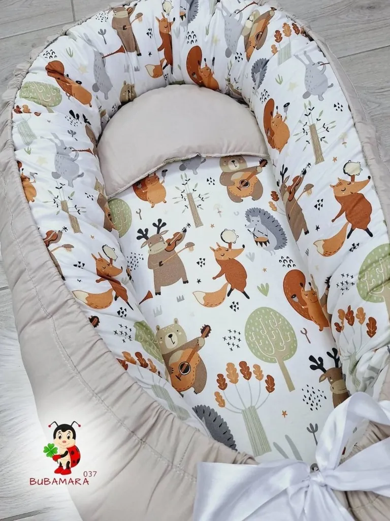 Bubamara037 Gnezdo za bebe Vesela družina, Bež