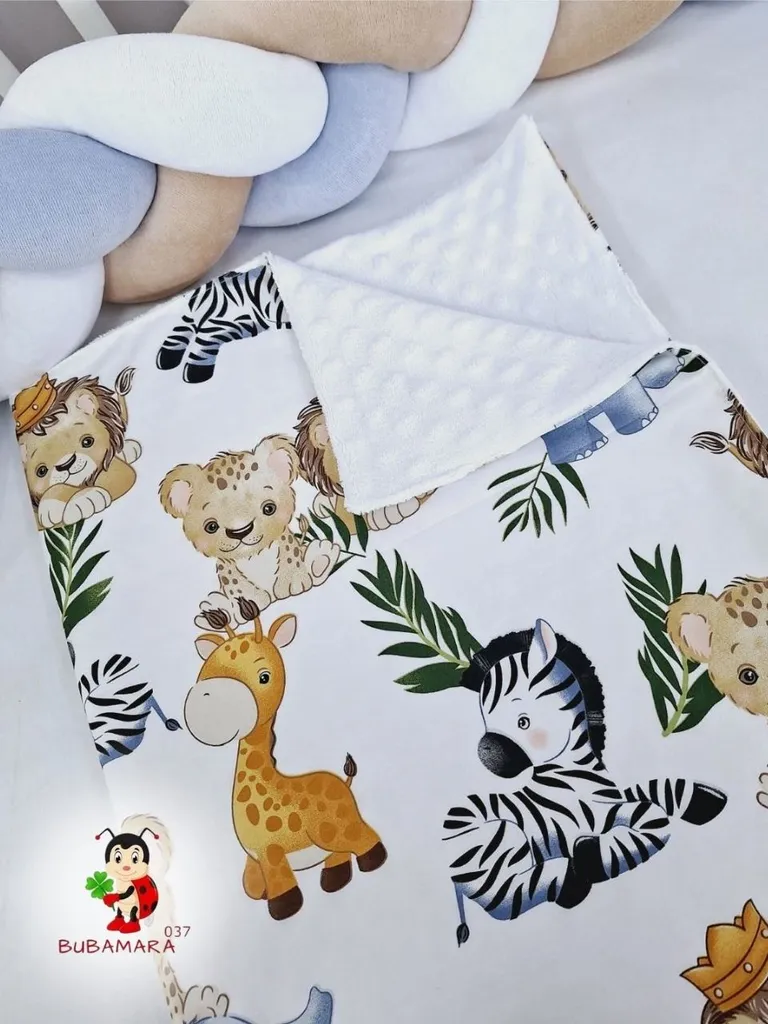 Bubamara037 Pokrivač za bebe, Beli