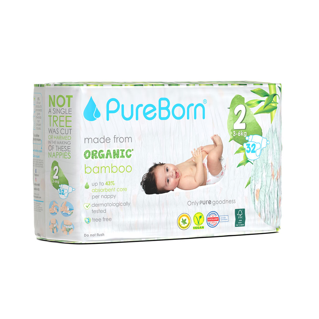 PureBorn Pelene 2, 3-6 kg, 32 komada