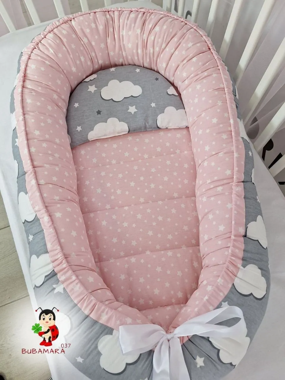 Bubamara037 Gnezdo za bebe Oblačići, Roze
