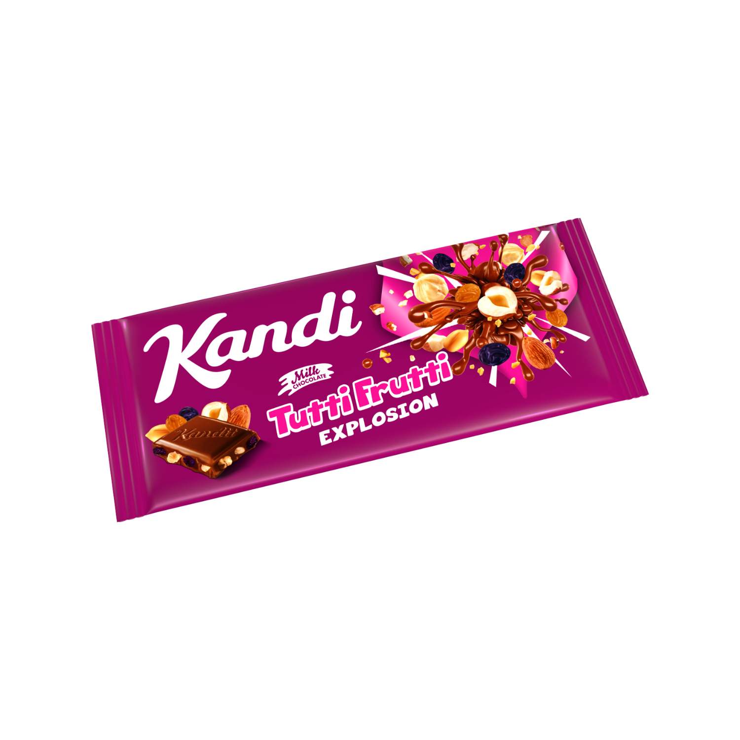 Kandit Mliječna čokolada Tutti Frutti, 80g
