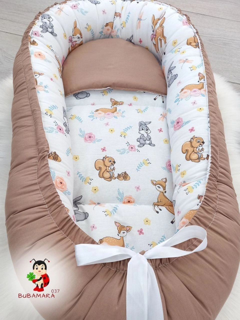 Bubamara037 Gnezdo za bebe Bambi, Smeđe