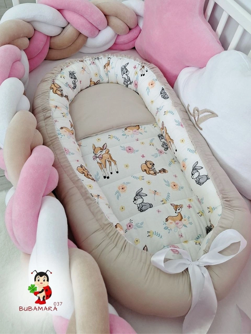 Bubamara037 Gnezdo za bebe Bambi, Krem
