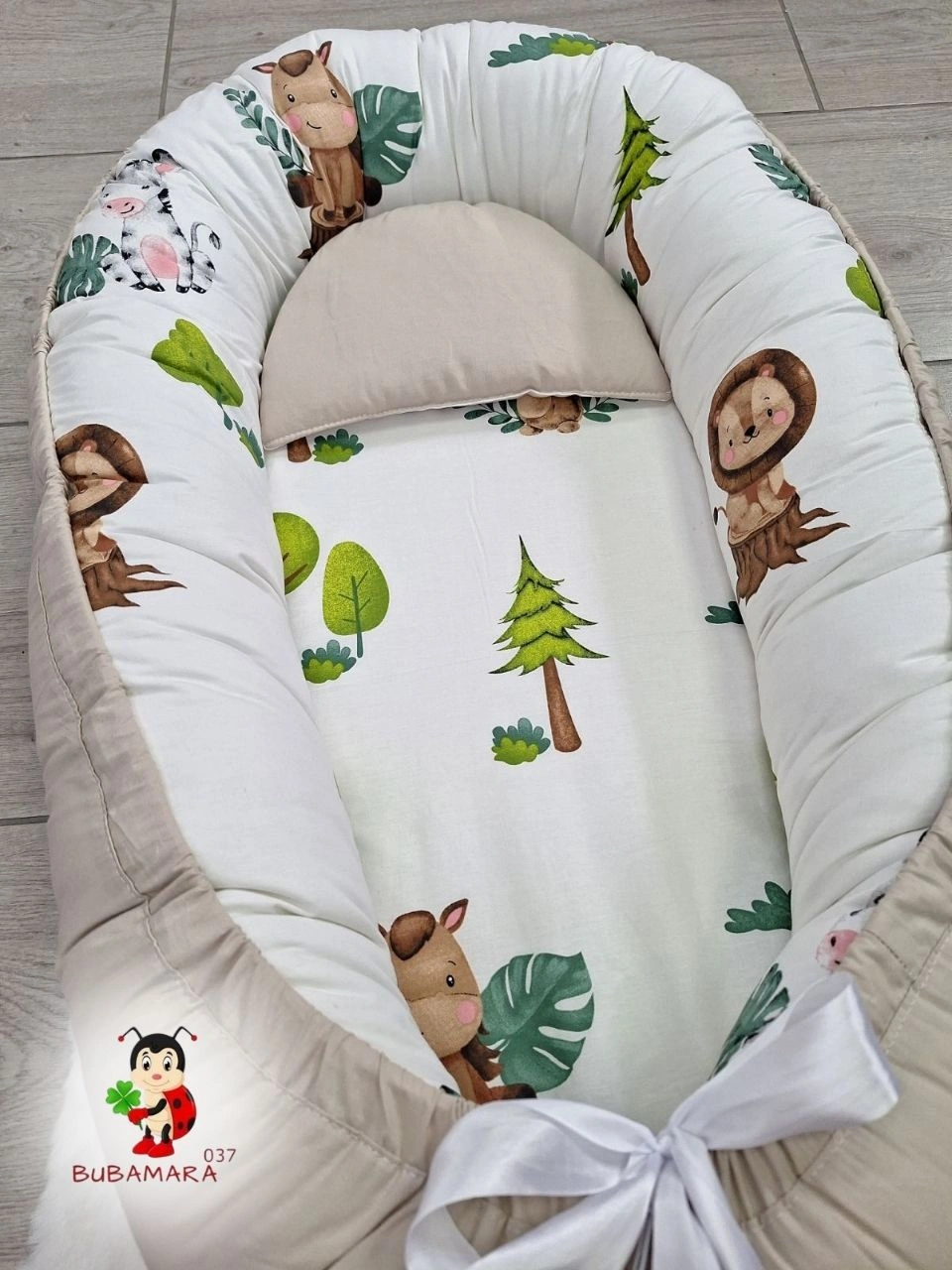 Bubamara037 Gnezdo za bebe Šuma, Krem