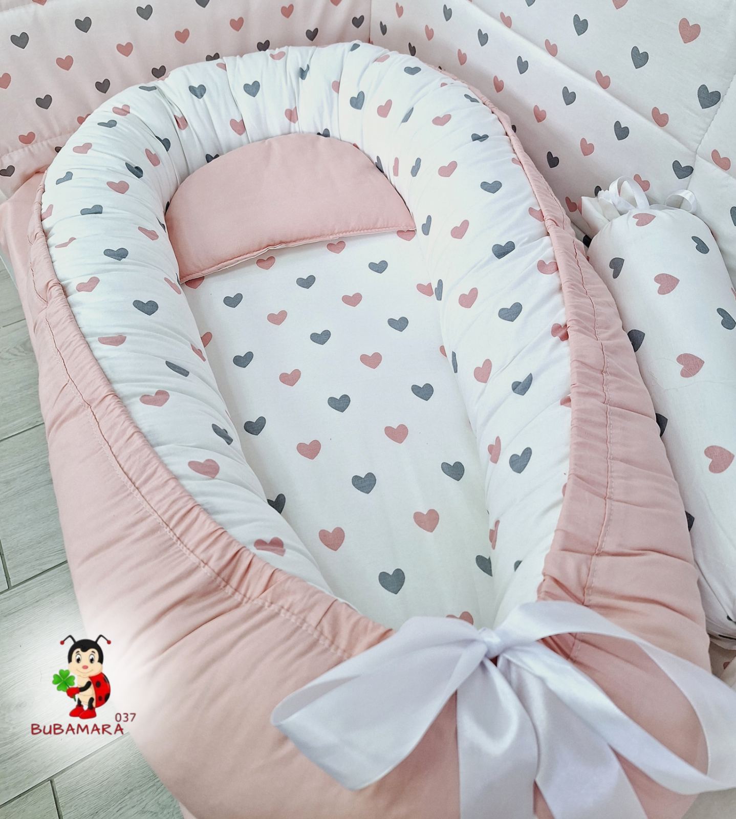 Bubamara037 Gnezdo za bebe, Roze
