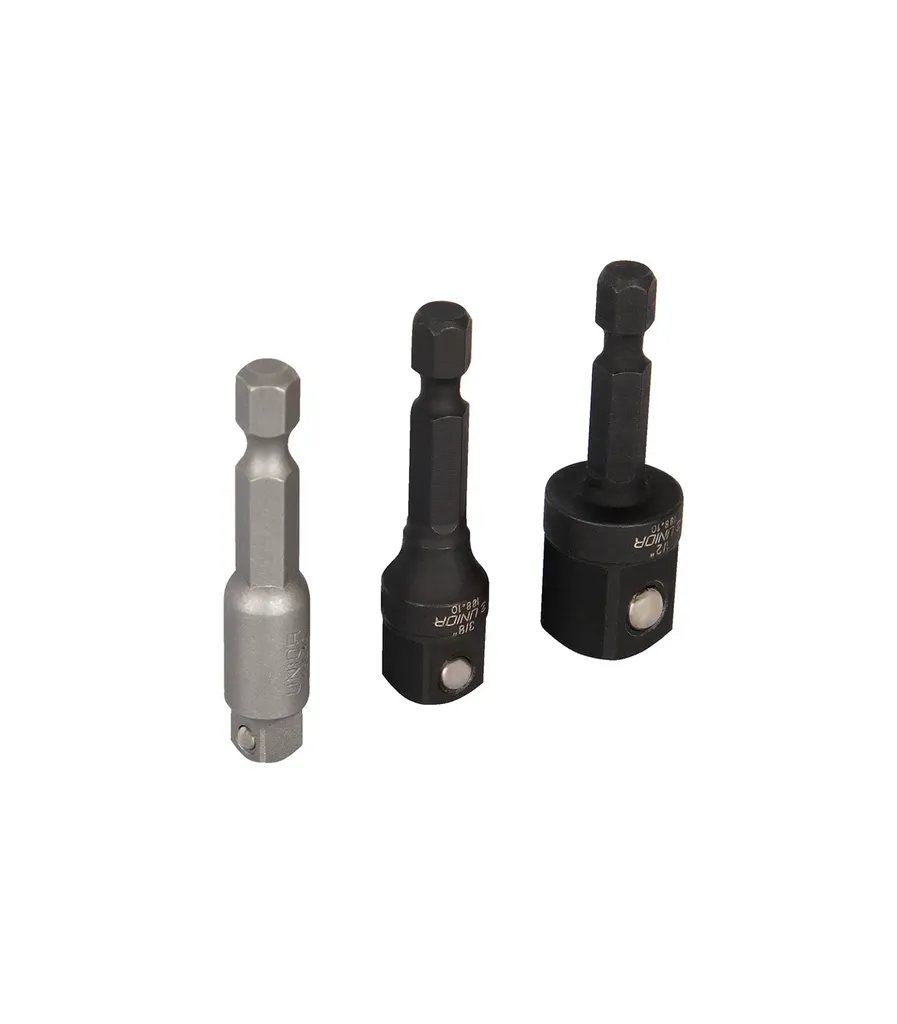 Unior Adapter za nasadne ključeve 188.10, Prihvat 1/4" (6.3) - 1/2", Crni