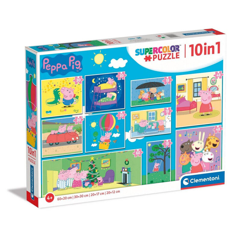 Clementoni Slagalica za djecu 10 u 1 Peppa Pig