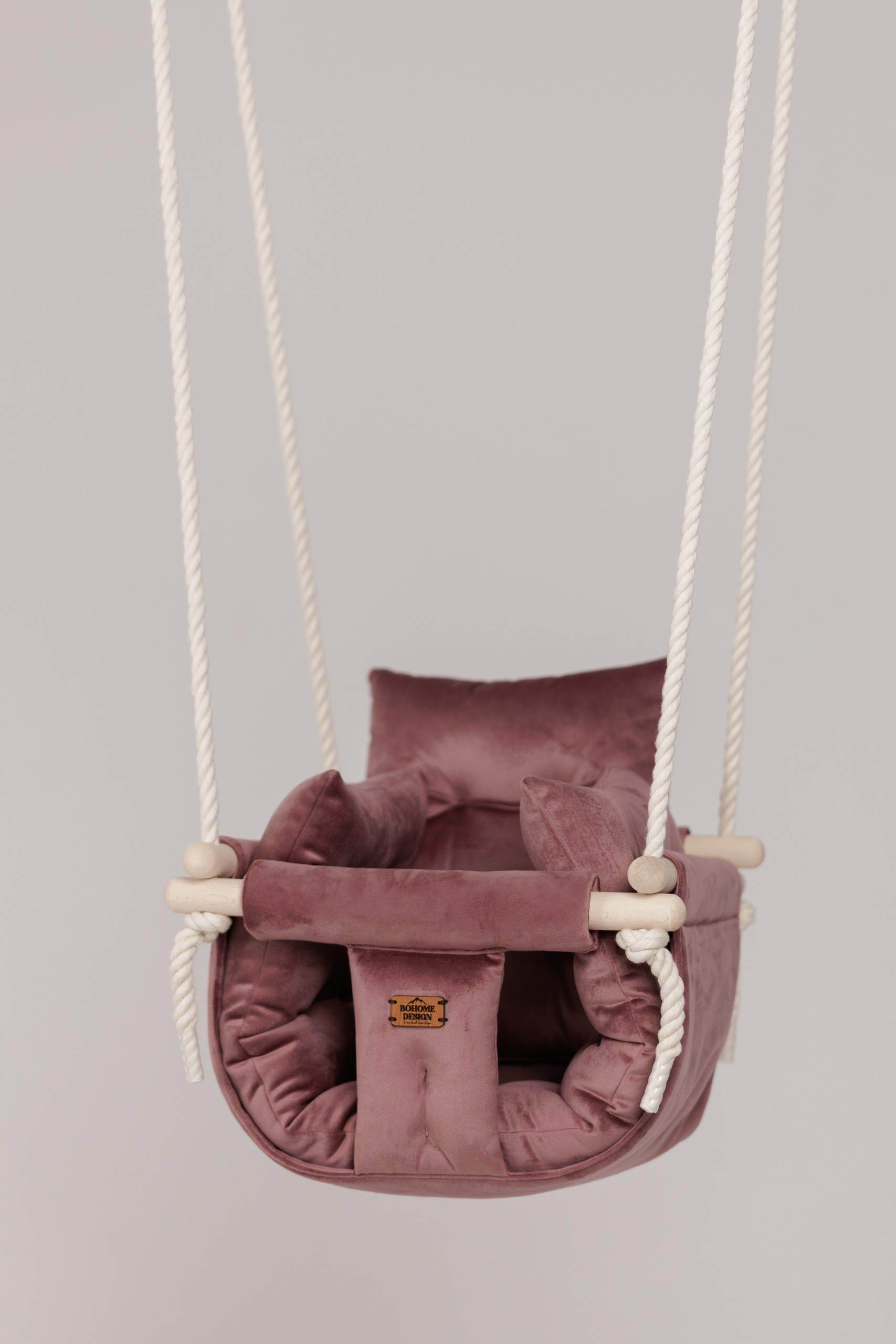 Bohome Design Sobna ljuljaška za bebe Luxury Violet Pink, Ljubičasto-roze