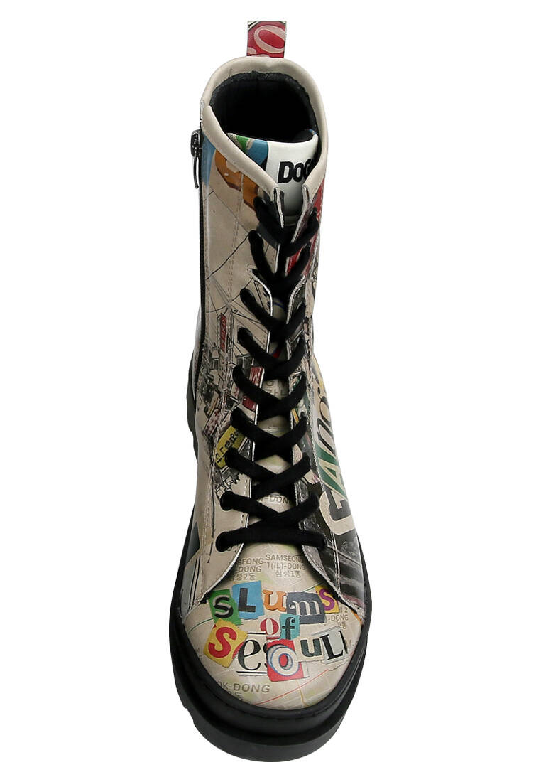 Dogo Schuhe Damen Sale Dogo GISELE SPOOKY TOWN Schnürstiefelette