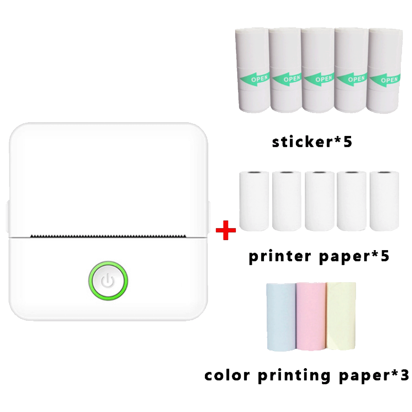 NN-SU Mini Printer set X6, Zero INK, Bluetooth