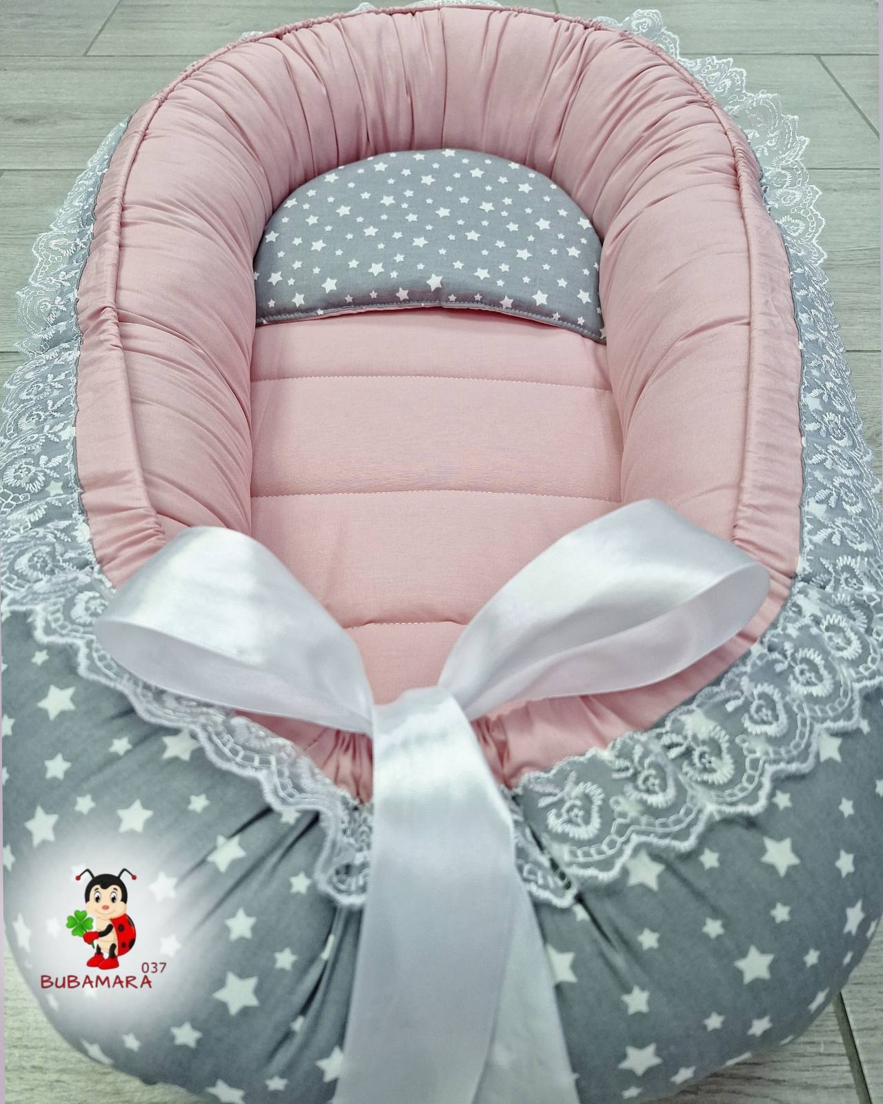 Bubamara037 Gnezdo za bebe, Sivo
