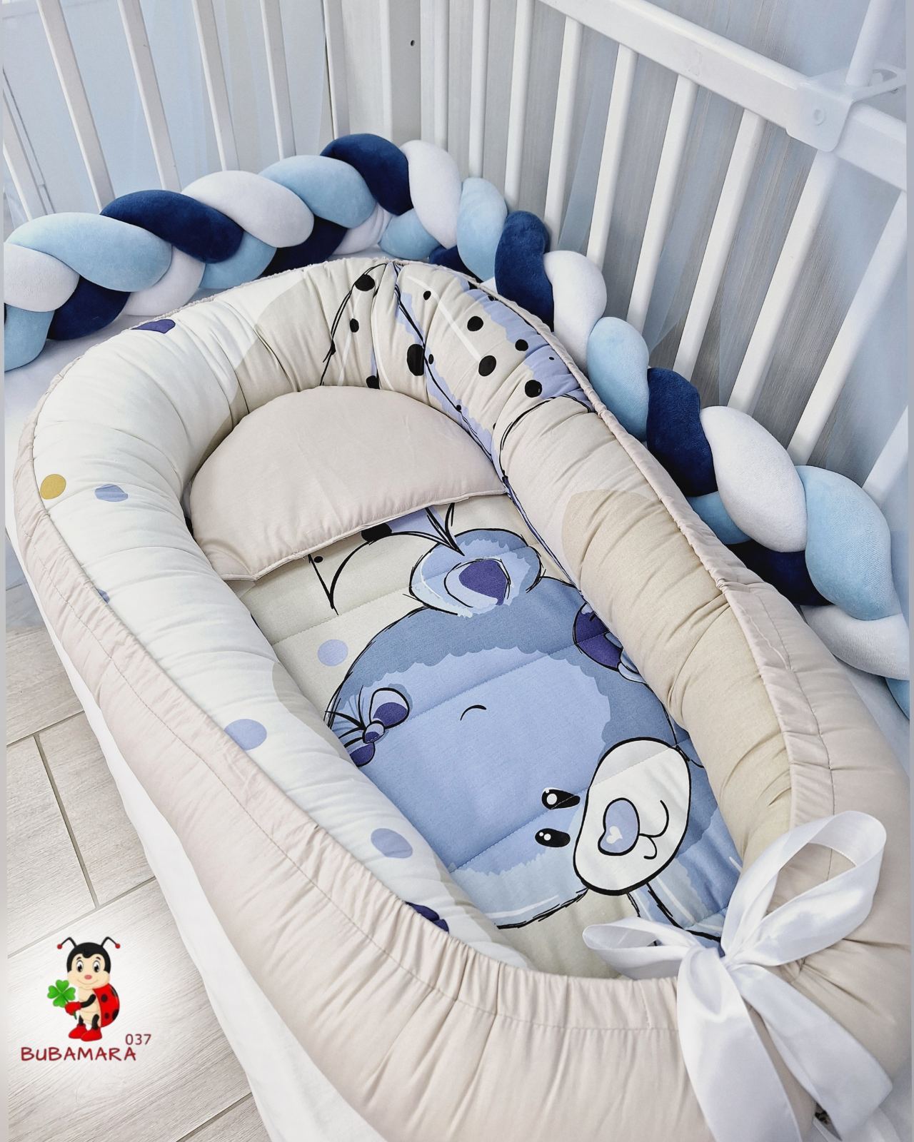 Bubamara037 Gnezdo za bebe Medvedić, Bež