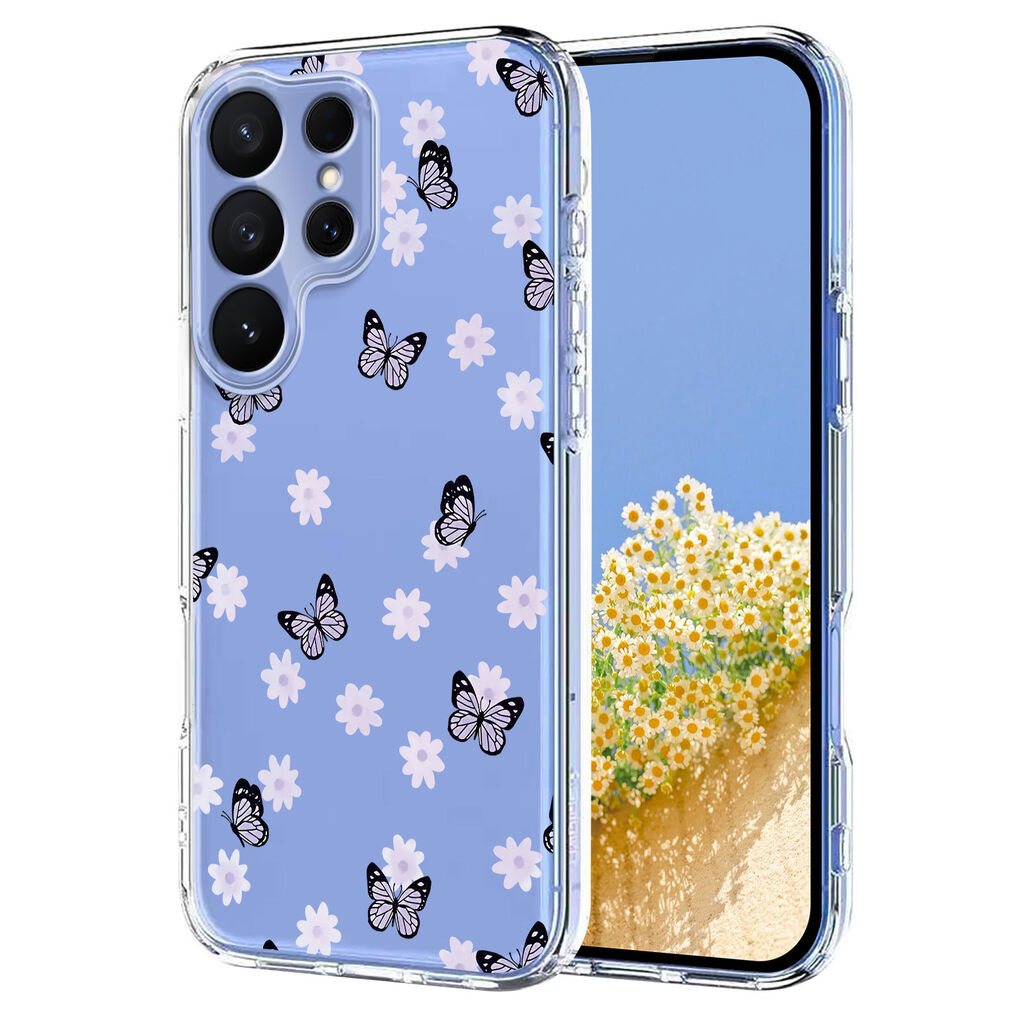 Maska za Samsung Galaxy S26 Ultra, Butterfly Floral, Providna