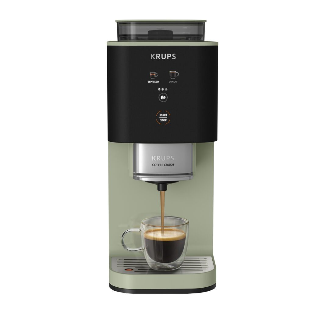 KRUPS aparat za espresso kafu SA401LE0 Coffee Crush, automatski, zeleni