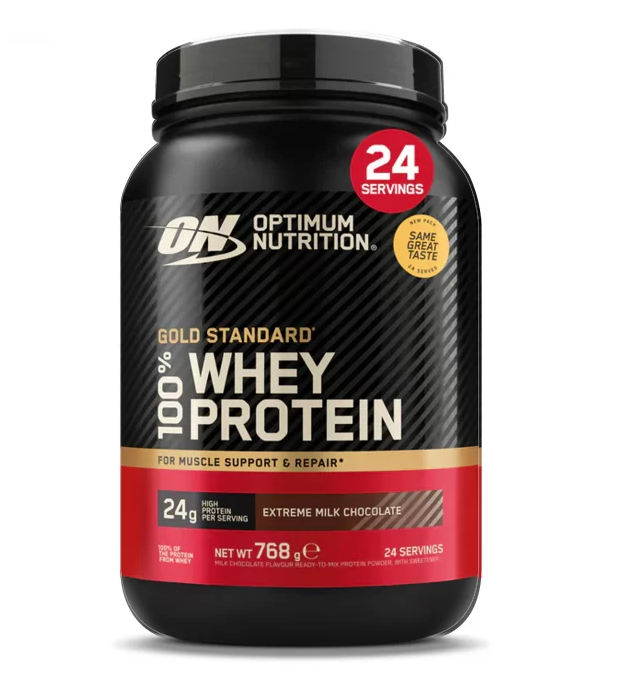 Optimum Nutrition Whey protein Gold Standard 100% Whey, Extreme Milk Chocolate, 780 g