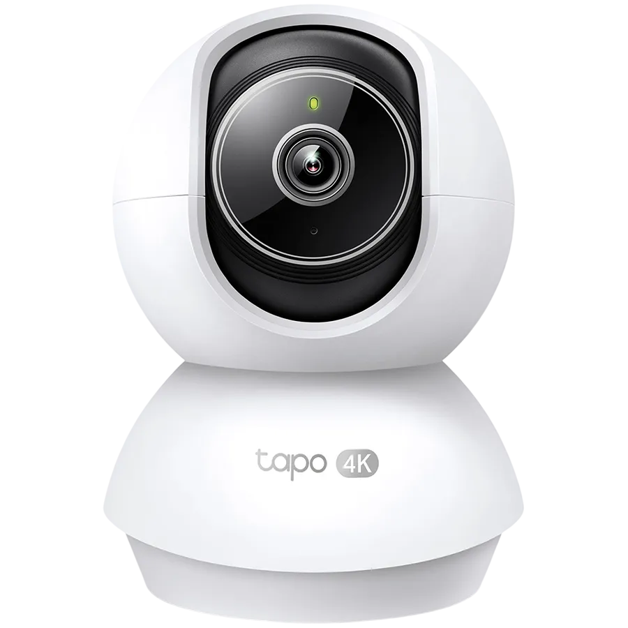 TP-Link Tapo C250 Pan/Tilt AI Home Security Wi-Fi Camera,  4K 8MP (3840x2160), 2.4 GHz, Pan/Tilt, Smart AI Detection and Notifications (motion, people, pets, cars, baby crying, abnormal sound