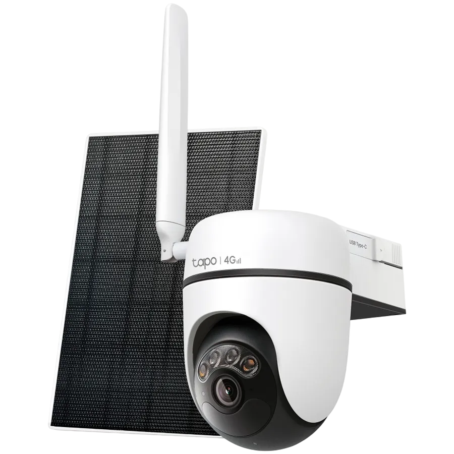 TP-Link Tapo C615G KIT Solar-Powered Pan/Tilt Security Camera Kit, 2K 3MP(2304x1296), 2.4 GHz, 10400mAh rechargeable lithium-ion battery, Solar panel (5.2V, 2.5W), Pan/Tilt, Non-Stop Power, S