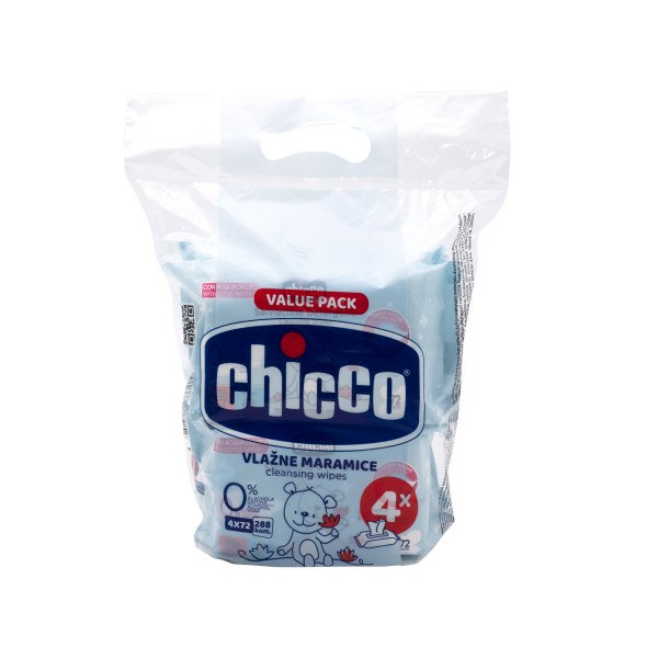 Chicco Vlažne maramice, 4 pakovanja, 288 komada