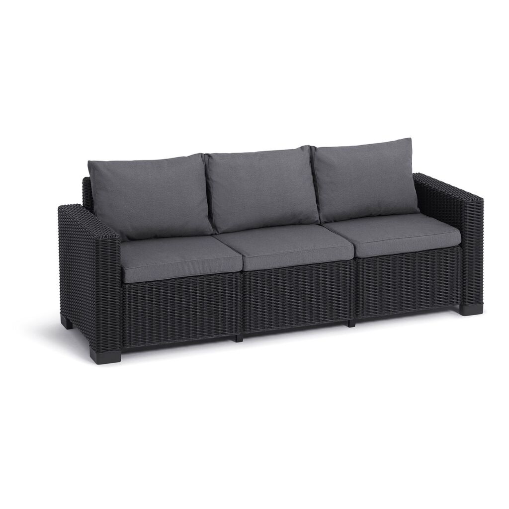 Keter Sofa California, 120x70x245 cm, Siva
