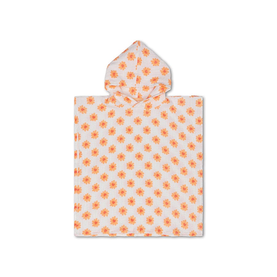 Swim Essentials Pončo peškir za bebe, 50x50 cm, Narandžasto-beli